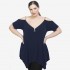 A22-123AKF Alpha blouse - Navy Blue