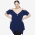 A22-123AKF Alpha blouse - Royal Blue