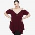 A22-123AKF Alpha blouse - Bordeaux