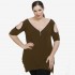 A22-123ATF Alpha blouse - Brown