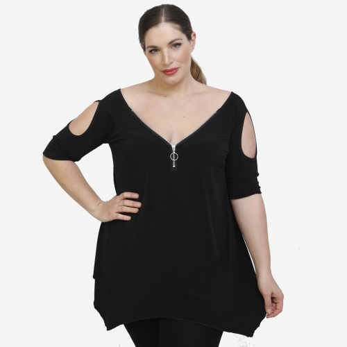 A22-123ATF Alpha blouse - Black