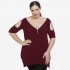 A22-123ATF Alpha blouse - Bordeaux