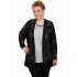 B19-139 Classic cardigan with lace - Black