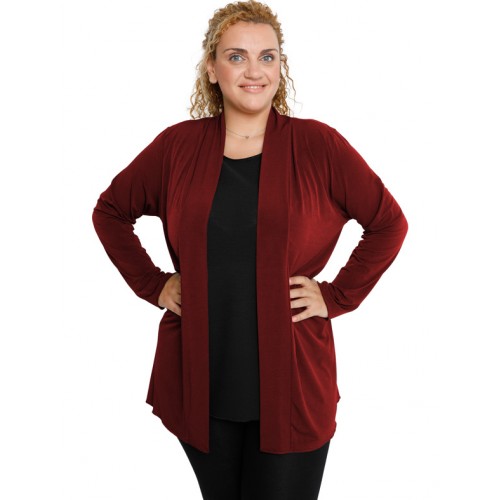 B19-140 Classic cardigan - Bordeaux