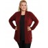 B19-140 Classic cardigan - Bordeaux