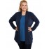 B19-140 Classic cardigan - Navy Blue