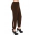 B19-151 Fitted capri pants - Brown