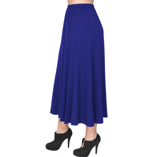 B19-160 Fitted closh skirt - Royal Blue