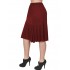 B19-168 Evaze fitted skirt with ruffles - Bordeaux