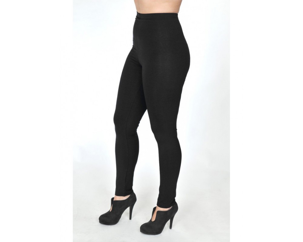 B19-263 Leggings - Black Plus Size