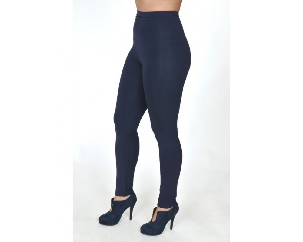 B19-263 Leggings - Blue Plus Size