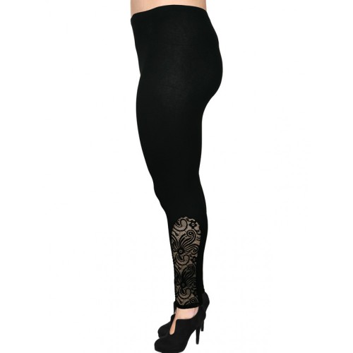 B19-263DK Leggings with lace