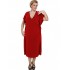 A20-133 Bat Sleeve Dress - Bordeaux