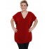 A20-134 Bat Sleeve Blouse - Bordeaux