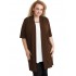 A20-142 Classic long cardigan - Brown