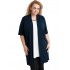 A20-142 Classic long cardigan - Navy Blue