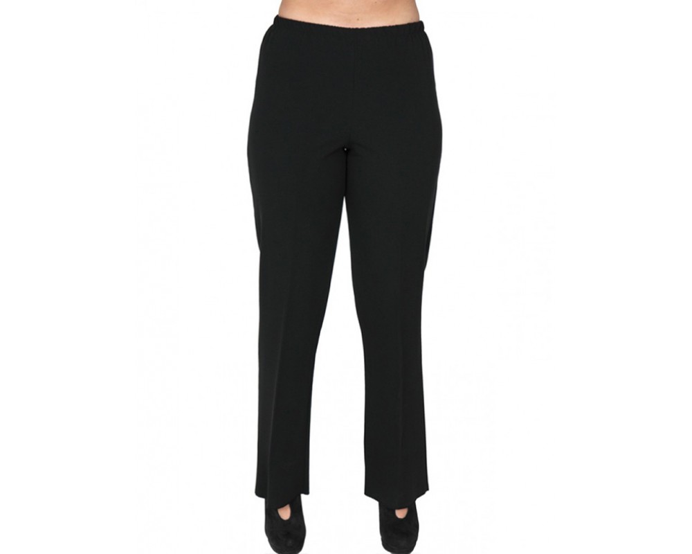 A20-152 Fitted pants - Black Plus Size