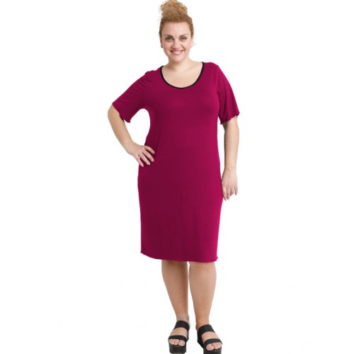 A20-200V Classic dress - Fuchsia