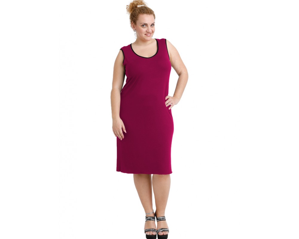 A20-201V Classic dress top - Fuchsia Plus Size