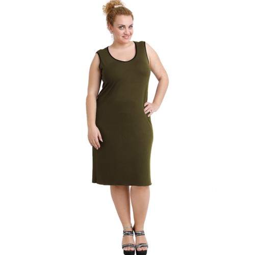 A20-201V Classic dress top - Khaki