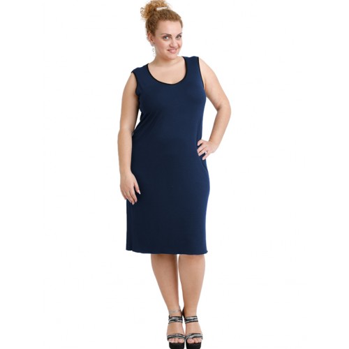 A20-201V Classic dress top - Navy Blue