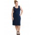 A20-201V Classic dress top - Navy Blue