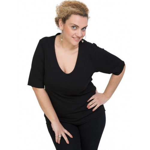 A20-208V Classic blouse - Black