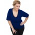 A20-208V Classic blouse - Royal Blue