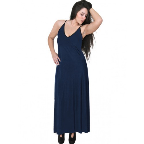 A20-223FB Long dress top - Navy Blue