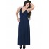 A20-223FB Long dress top - Navy Blue