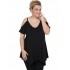A20-223A Alpha blouse with V neck - Black