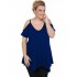 A20-223A Alpha blouse with V neck - Royal Blue