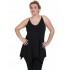 A20-223AB Alpha blouse with V neck - Black