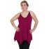 A20-223AB Alpha blouse with V neck - Fuchsia