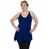 A20-223AB Alpha blouse with V neck - Royal Blue