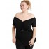 A20-224 Raglan strapless blouse - Black