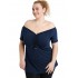 A20-224 Raglan strapless blouse - Navy Blue