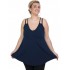 A20-227R Alpha blouse top - Navy Blue