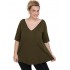 A20-227V Alpha blouse - Khaki Dark