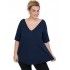 A20-227V Alpha blouse - Navy Blue