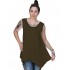 A20-228B Alpha blouse top - Khaki Dark