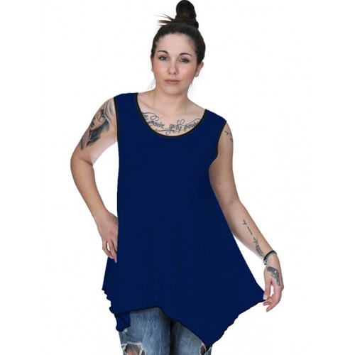A20-228B Alpha blouse top - Royal Blue