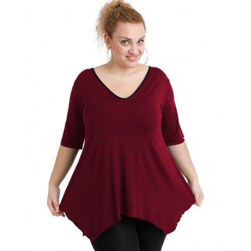 A20-228V Alpha blouse - Bordeaux