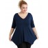 A20-228V Alpha blouse - Navy Blue