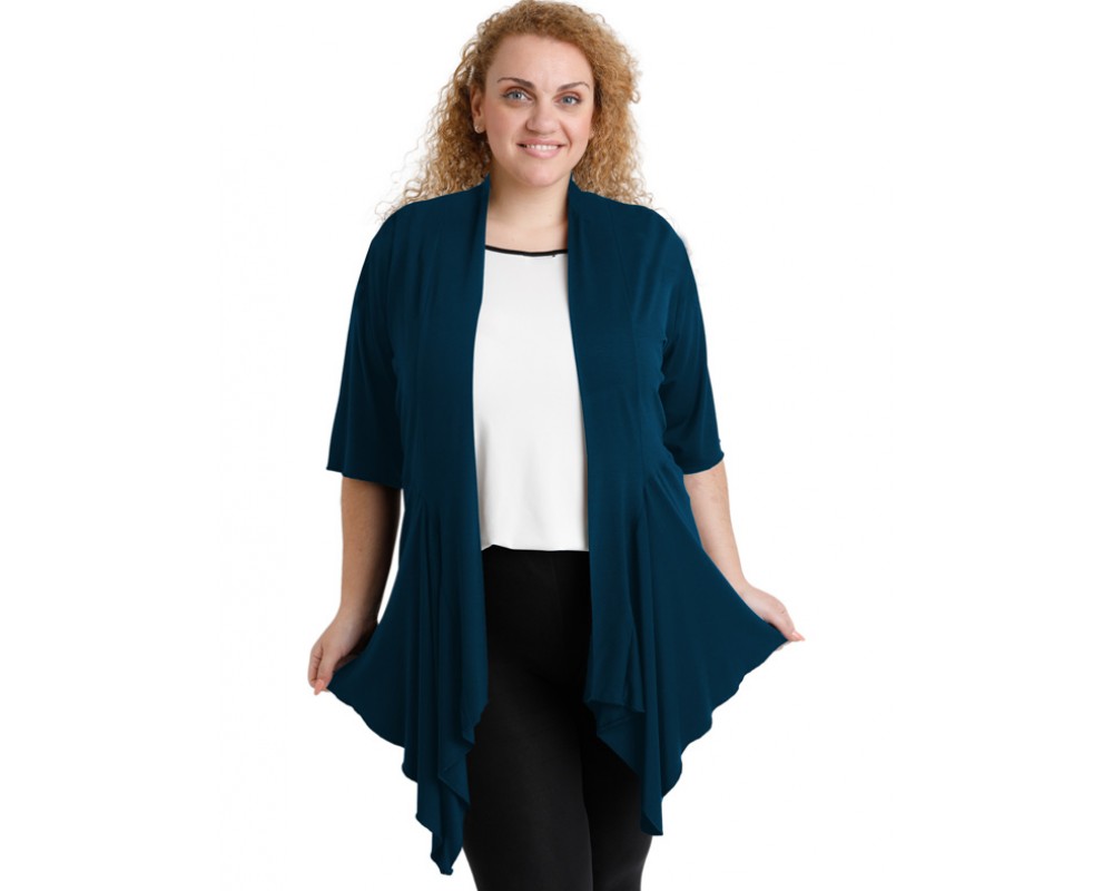 A20-241 Alpha cardigan - Petrol Plus Size
