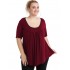 A20-244 Evaze blouse - Bordeaux