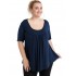 A20-244 Evaze blouse - Navy Blue