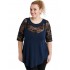 A20-247D Alfa blouse - Navy Blue