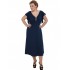 A20-255F Long dress - Navy Blue