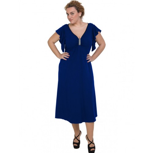 A20-255F Long dress - Royal Blue